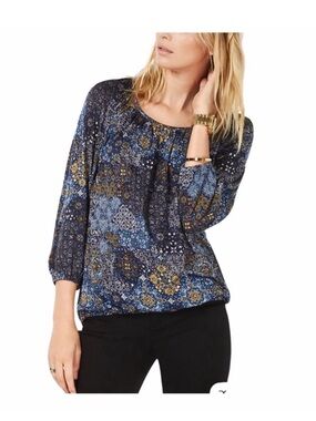 Michael Kors Ruffled Pleated Blouse